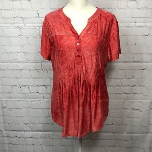 Shannon Ford New York top, size LP, color rust